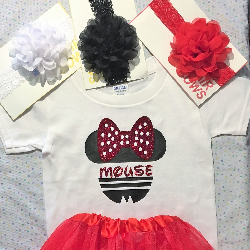 Infant bodysuit and Minnie Mouse TUTU Set